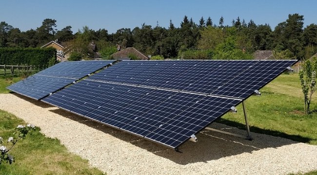 Domestic Ground Mounted Solar Panels