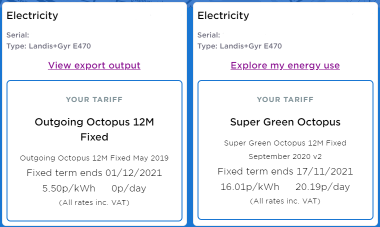 Octopus Tariffs