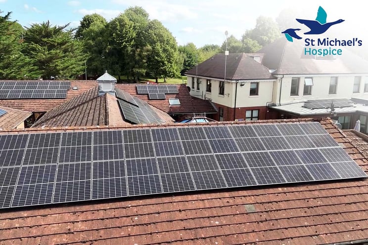 St Michaels Hospice - Commercial Care Solar Panel Installation - Spirit Energy - Higher Res