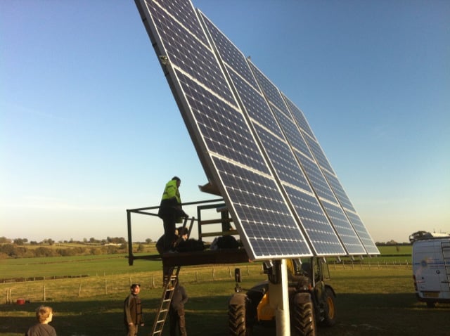 Spirit installing PV tracking system