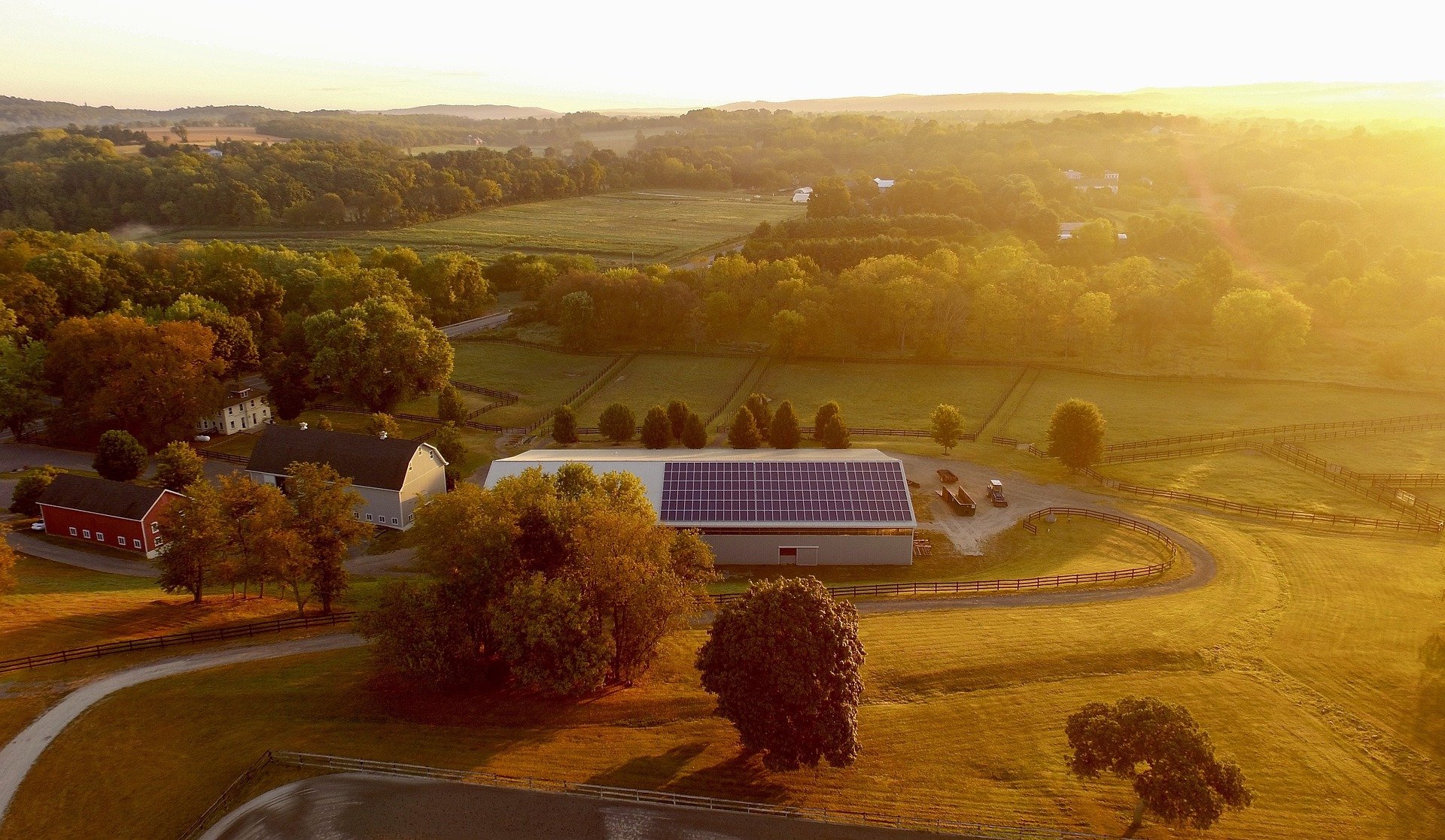 solar farm countryside