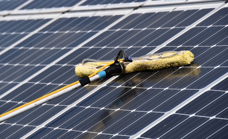 solar panel cleaning