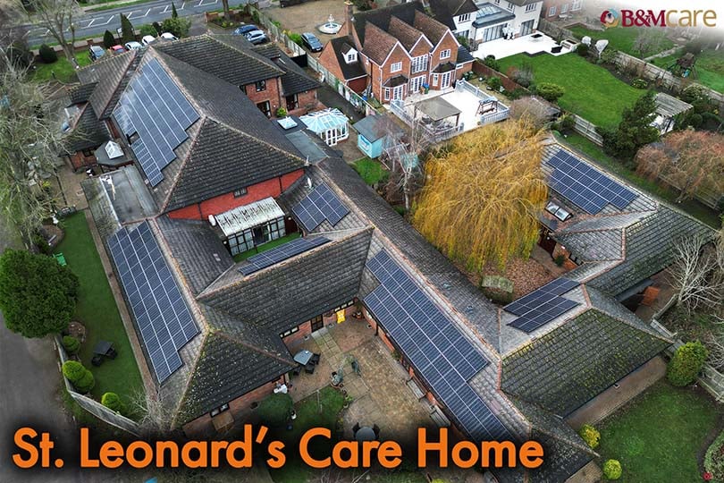 st. leonard's care home solar installation