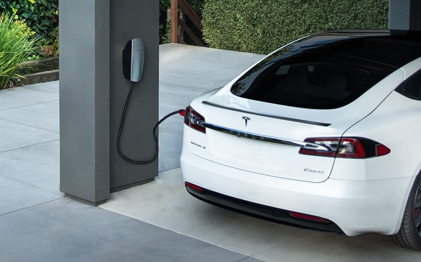 tesla wall connector charging